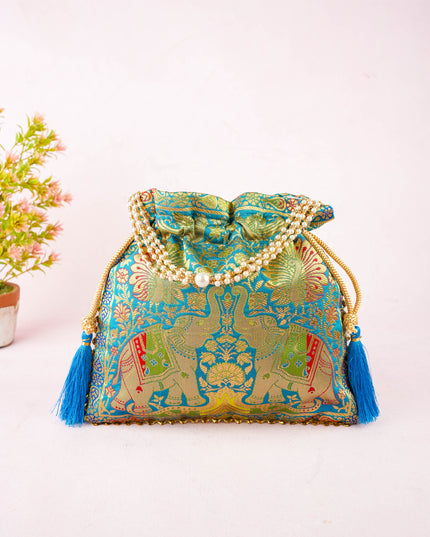 Designer Potli Bag - 10x9 inch - WBG2155
