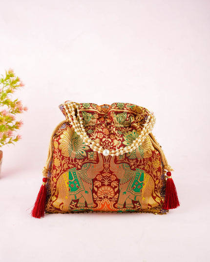 Designer Potli Bag - 10x9 inch - WBG2155