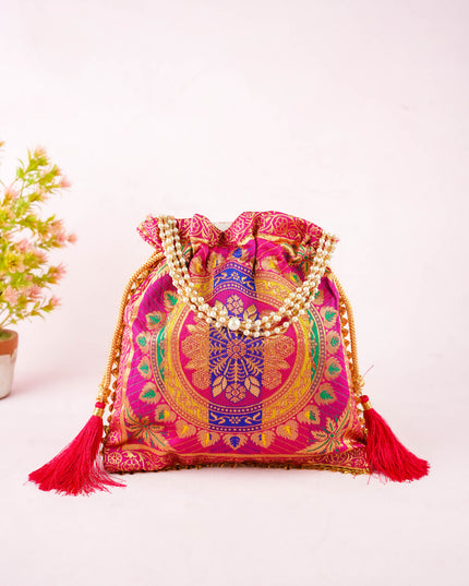 Designer Potli Bag - 10x9 inch - WBG2155
