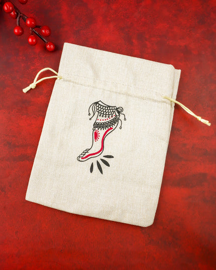 Classical Dance Art Printed String Bag - WBG2164