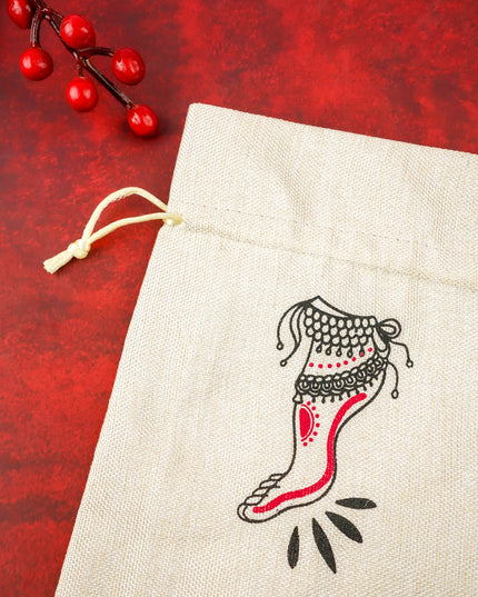 Classical Dance Art Printed String Bag - WBG2164