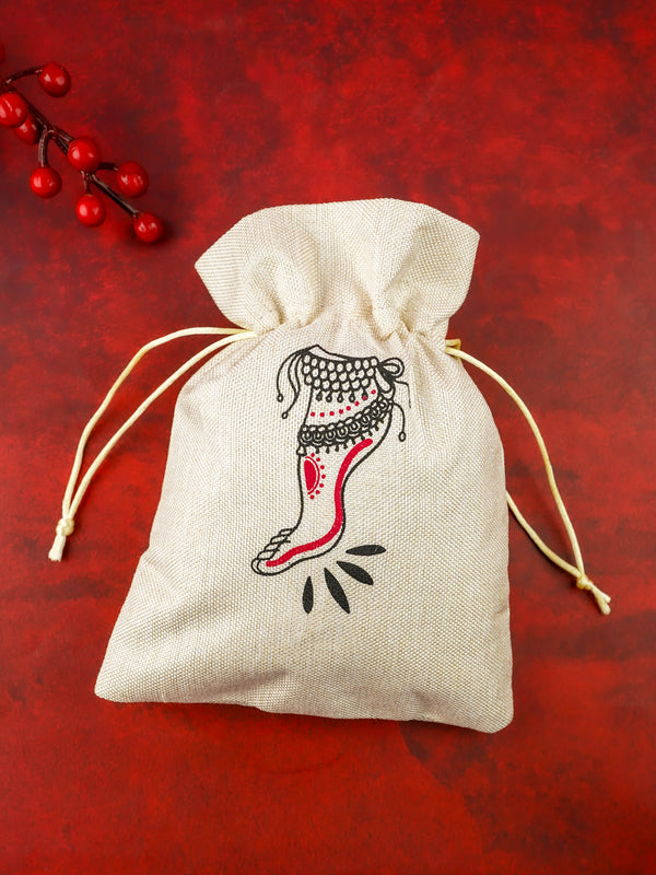 Classical Dance Art Printed String Bag - WBG2164