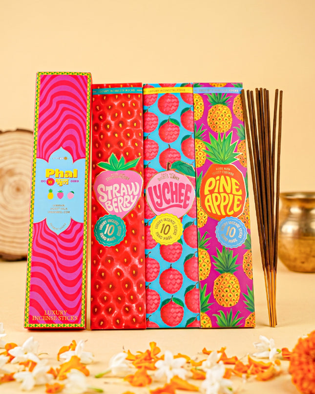 Incense Sticks - Strawberry - Pineapple - Lychee - WBG2168