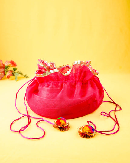 Tissue Potli Bag - Round - WBG2171