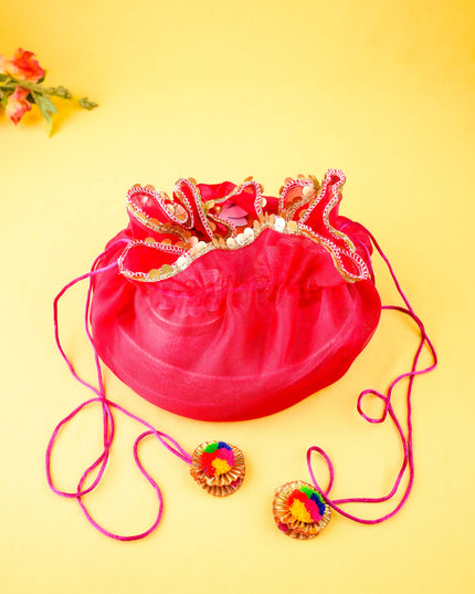 Tissue Potli Bag - Round - WBG2171