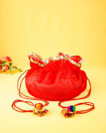 Tissue Potli Bag - Round - WBG2171