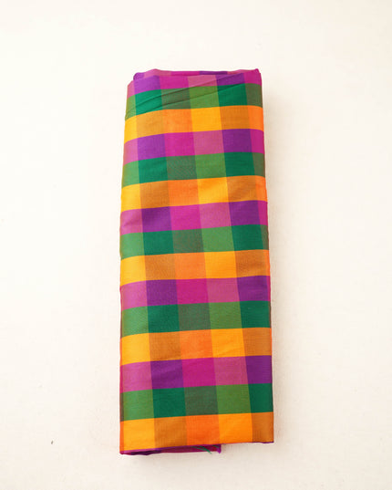 Combo: Traditional Checked Blouse Bit & Bangle Manjal Kumkum - WBG2172