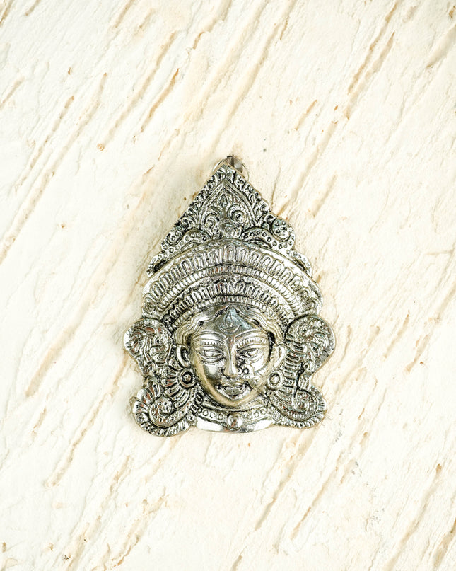 Durga Face - Silver Antique Finish - WBG2176