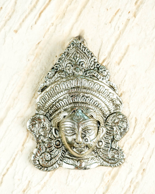 Durga Face - Silver Antique Finish - WBG2176