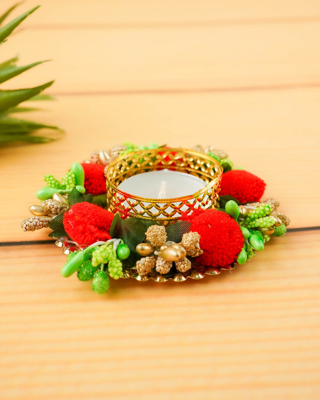 Decorative T Light Holder - Flower - WBG2180