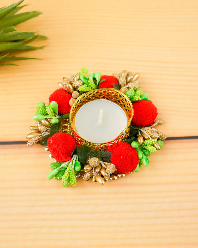 Decorative T Light Holder - Flower - WBG2180