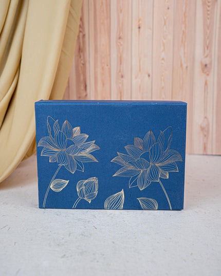 Deepavali: Box with Designer Coaster, Floral Coaster & Diya - WDC0018