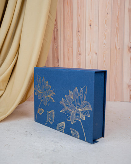 Deepavali: Box with Designer Coaster, Floral Coaster & Diya - WDC0018