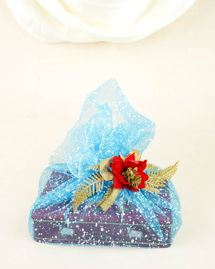 Deepavali: Trousseau Packing Tray with Pichwai Box & Dry Fruit - WDC0035