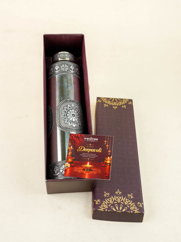 Deepavali: Box with Oxidized Water Bottle - WDC0036