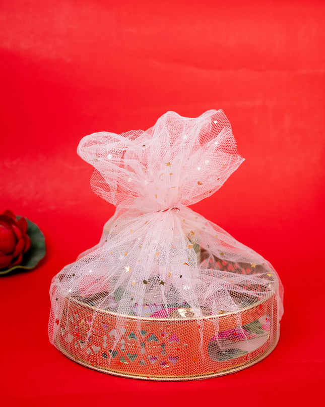 Deepavali: Pichwai Tray with Diya & Pichwai Jar - WDC0004