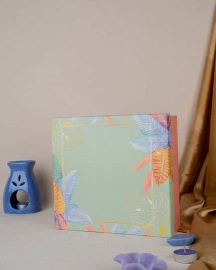 Deepavali: Mudivili Box with Flask & Diary with Pen Set & Tea Coaster - WDC0008