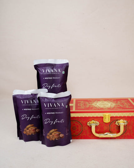 Deepavali: Dry Fruit Box with Dry Fruits - Pack of 3 - WGC0076