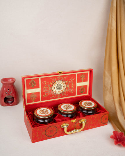 Deepavali: Dry Fruit Box with Dry Fruits - Pack of 3 - WGC0076