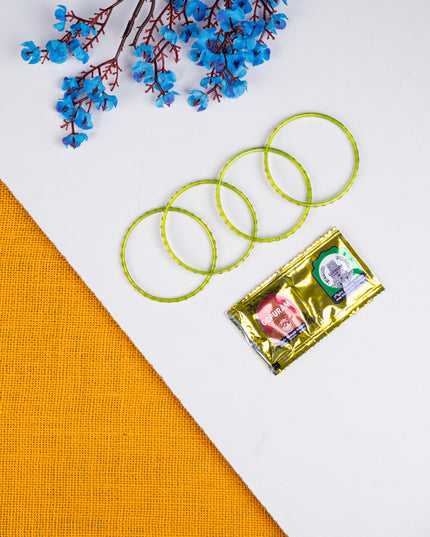 Navratri Combo: Jute Bag with Madhubani German Silver Tray & Haldi Kumkum Bangles - WGC0077