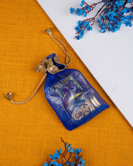 Navratri Combo: String Bag, Murti Ganesha with Manjal Kumkum Bangles - WGC0083