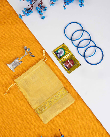 Navratri Combo: String Bag with Tulasi Maadam & Haldi Kumkum Bangles - WGC0086