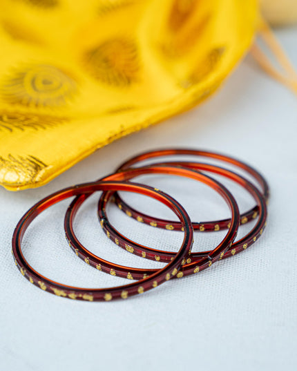 Navaratri Combo - Potli Bag with Hanuman Chalisa Shloka Card & Manjal Kumkum Bangle - WGC0090