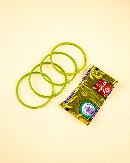Combo - Brown Tin, Bangles with String Bag - WGC0093