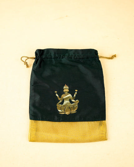 Combo - Pichwai Manai, Amman Face Haldi Kumkum with Lakshmi String Bag - WGC0096