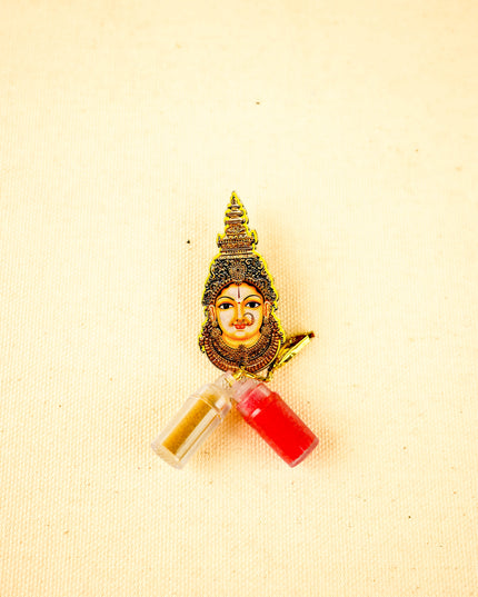 Combo - Pichwai Manai, Amman Face Haldi Kumkum with Lakshmi String Bag - WGC0096