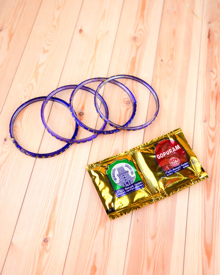 Combo: Flower Agarvathi Stand, Bangles with String Bag - WGC0100
