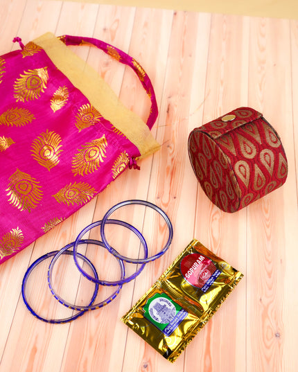 Combo: Bangle Box, Bangles with String Bag - WGC0101