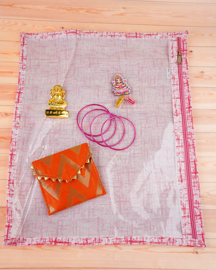Combo: Saree Cover, Lakshmi Idol with Designer Haldi Kumkum Purse - WGC0103