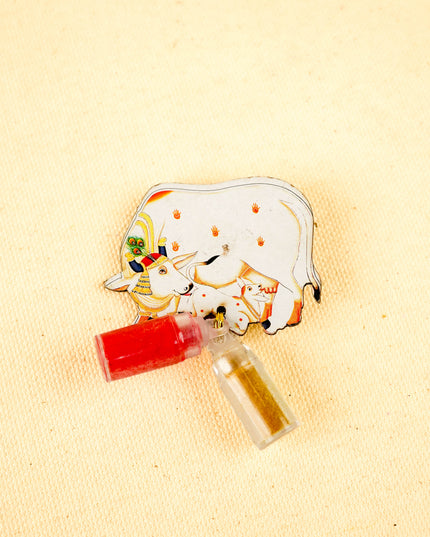 Combo: Pichwai Tin, Haldi Kumkum with Pichwai String Bag - WGC0104