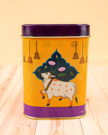 Combo: Pichwai Tin, Haldi Kumkum with Pichwai String Bag - WGC0104