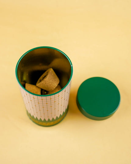 Combo: Kanjivaram Temple Border Tin, Murti Lakshmi, Lakshmi Haldi Kumkum & Set of 5 Cones - WGC0109