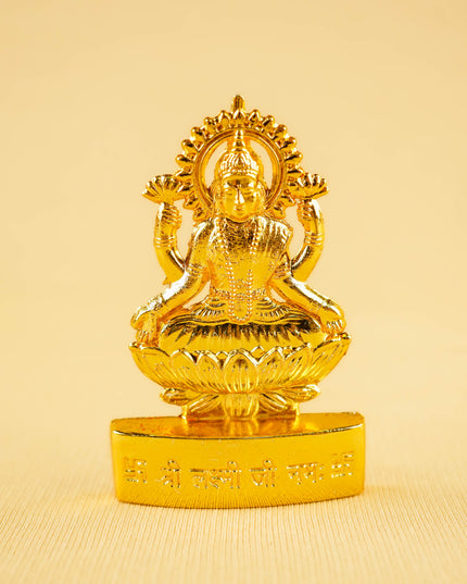 Combo: Kanjivaram Temple Border Tin, Murti Lakshmi, Lakshmi Haldi Kumkum & Set of 5 Cones - WGC0109