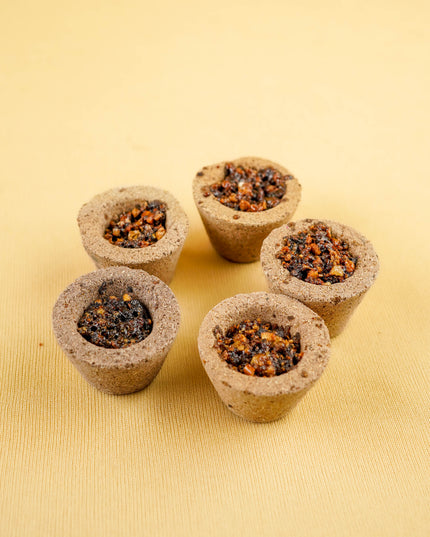 Combo: Kanjivaram Temple Border Tin, Murti Lakshmi, Lakshmi Haldi Kumkum & Set of 5 Cones - WGC0109
