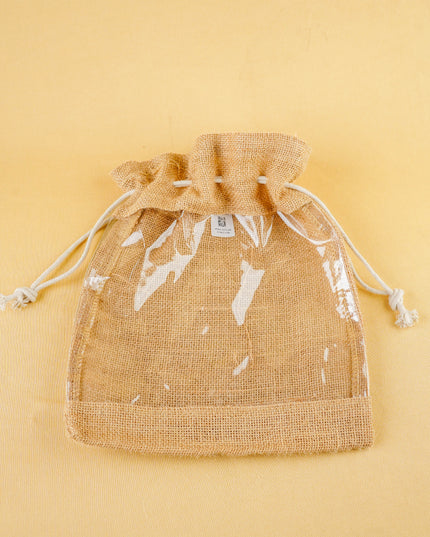 Combo: Jute Bag with Lakshmi Shloka Card & Lakshmi Murti - WGC0112