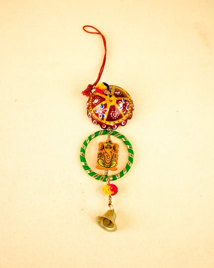 Combo: Digital Printed Handbag with Elephant Thoran & Elephant Haldi Kumkum - WGC0113