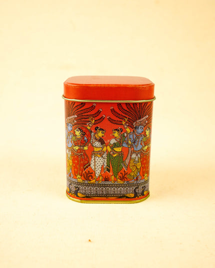 Combo: Mural Tin with Cow Haldi Kumkum & Tirupathi Balaji Paduka - WGC0114