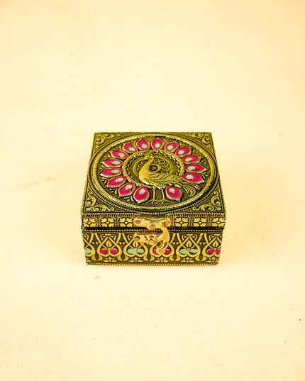 Combo: String Bag, Peacock Dry Fruit Box & Cow Haldi Kumkum - WGC0116