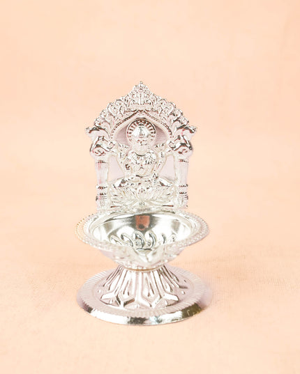 Combo: String Bag with German Silver Diya & Lakshmi Haldi Kumkum - WGC0132