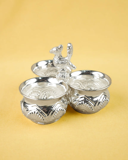 Combo: Patola String Bag with 3 Cup Kumkum Holder - WGC0159