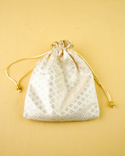 Combo: String Bag with Elephant Print Plate & Haldi Kumkum - WGC0163