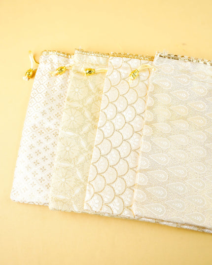Combo: String Bag with Elephant Print Plate & Haldi Kumkum - WGC0163