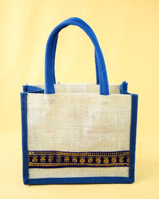 Combo: Jute Bag with Peacock Jewel Box & Bangle Manjal Kumkum - WGC0164