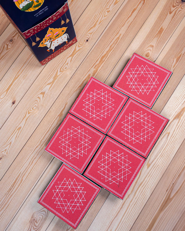 Diya Pack 1 | Aishwarya Kolam Manai - Set of 6 - WH0024