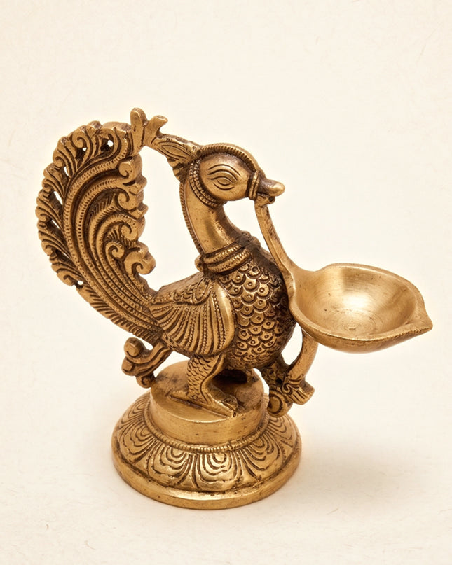 Brass Annapakshi Diya - WL0010
