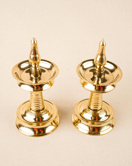 Brass Kerala Diya - Set of 2 - WL0018